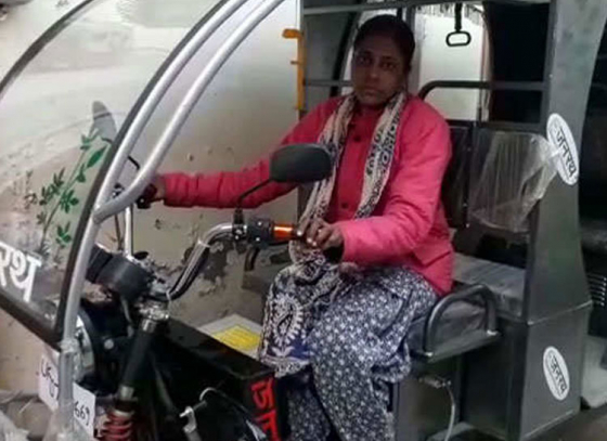 Freedom on three-wheel at Dehradun